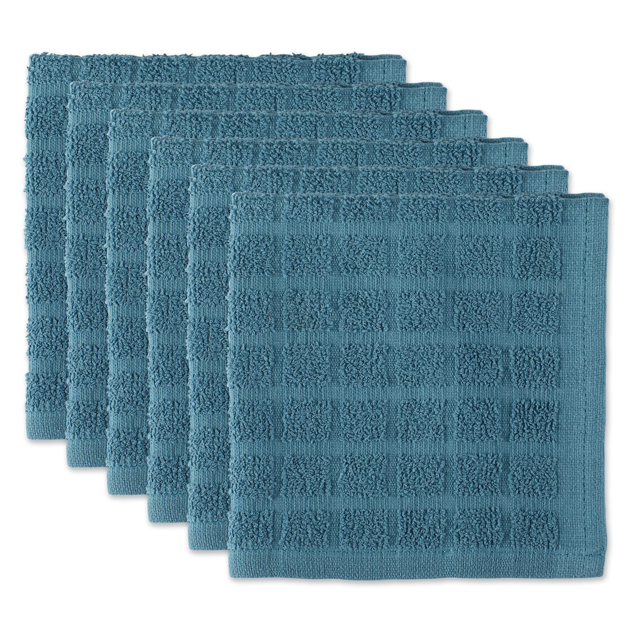 DII® Solid Windowpane Terry Dishcloth Set